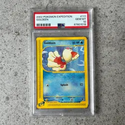PSA 10 GOLDEEN #111 - Expedition Base Set 2002 WOTC Pokemon Card! - Image 1
