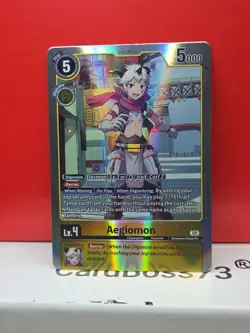Digimon Card Game - Time Stranger - Aegiomon - BT24-034 - SR - Image 1