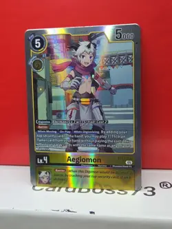 Digimon Card Game - Time Stranger - Aegiomon - BT24-034 - SR - Image 2