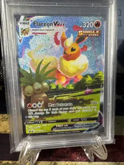 Flareon VMAX SWSH180 SWSH: Sword & Shield Promo Cards Holo PSA 9 - Image 2
