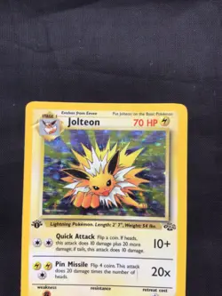 Pokemon Cards: Jungle 1st Edition Rare Holo: Jolteon 4/64 - Image 2