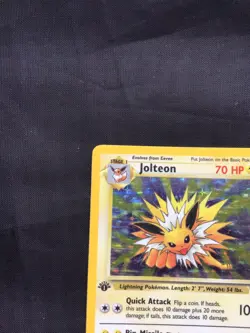 Pokemon Cards: Jungle 1st Edition Rare Holo: Jolteon 4/64 - Image 3