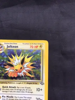 Pokemon Cards: Jungle 1st Edition Rare Holo: Jolteon 4/64 - Image 4
