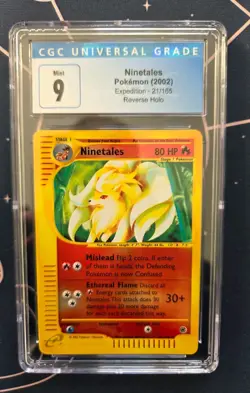 Pokemon Card - Ninetales Expedition 21/165 Reverse Holo Rare Excellent Condition - Image 1