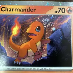Pokemon Card Charmander 151 Black Star Promo 2023 SVP 047 NM-Mint with Swirl - Image 2