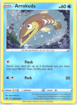 Arrokuda SWSH093 SWSH: Sword & Shield Promo Cards Holo - Image 1
