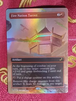 FOIL EXTENDED Fire NAtion Turret Avatar: The Last Airbender Magic The Gathering - Image 1
