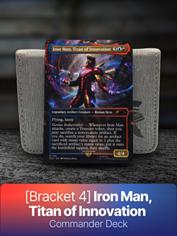 [MTG] [Bracket 4] Iron Man, Titan of Innovation Commander Deck with The One Ring - Image 1