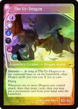 MTG - The Ur-Dragon - Foil - Future Sight Frame - FIB - Magic the Gathering - Image 1