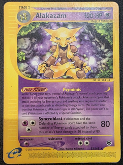 Alakazam 33/165 Pokemon Expedition Base LP - Image 1
