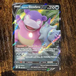 Pokemon TCG Galarian Slowbro v 099/189 SWSH Darkness Ablaze Ultra Rare Card - Image 1