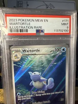 Wartortle 171/165 Sv: Scarlet & Violet 151 Holo PSA 9 2023 Pokemon Illustration - Image 3