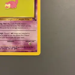 1st Edition Slowpoke 55/62 Fossil Common Non Holo 1999 NM Pokemon Card - Image 4