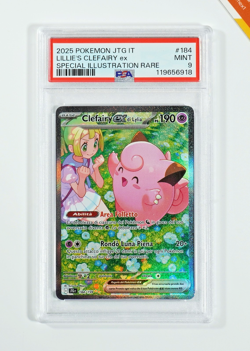 Pokemon PSA 9 Lillie's Clefairy Ex #184 JTG Special Illustration Rare Italiano - Image 1