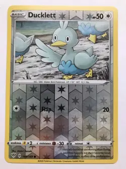 Pokemon TCG Ducklett Darkness Ablaze 148/189 Reverse Holo Common - Image 1