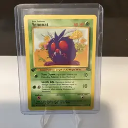 Pokemon Venonat 63/64 Jungle 1st Edition 1999 40HP Common Regular Basic - Image 1