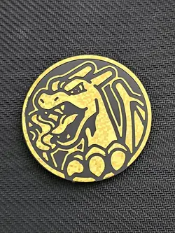 Charizard Gold Sparkles Pokemon TCG Official Collectible Coin Jumbo Size - Image 1