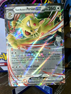 Team Rocket's Persian ex 150/182 Double Rare Holo Destined Rivals Pokemon NM - Image 1