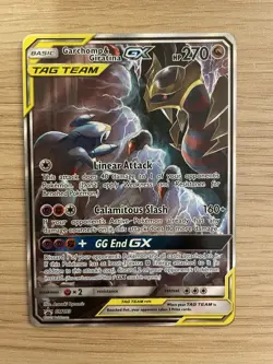 Pokemon Garchomp & Giratina GX SM193 Tag Team Black Star Promo Holo - Image 1