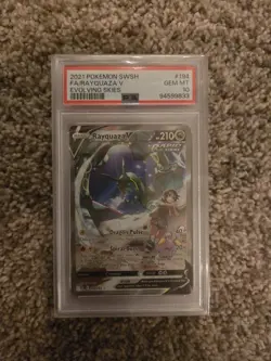 Pokemon Rayquaza V Full Art Holo 194/203 Evolving Skies Ultra Rare PSA 10 - Image 1