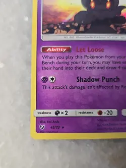 Marshadow Holo NM 45/73 Shining Legends Pokemon Card TCG NM - Image 5