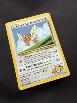 Lt. Surge’s Spearow 83/132 | Gym Heroes | Non Holo Pokemon Card NM - Image 2