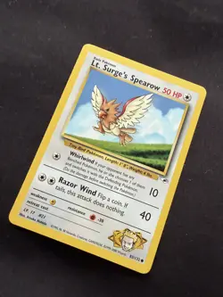 Lt. Surge’s Spearow 83/132 | Gym Heroes | Non Holo Pokemon Card NM - Image 3