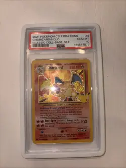 2021 Pokemon Celebrations Charizard-Holo Classic Coll. #4 GEM MT PSA 10 Base Set - Image 1