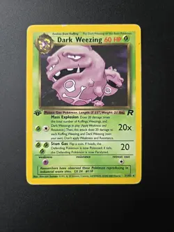 Dark Weezing [1st Edition] #31 Pokemon Team Rocket HP - Image 1