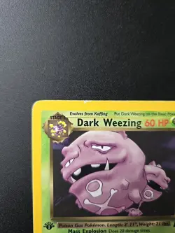 Dark Weezing [1st Edition] #31 Pokemon Team Rocket HP - Image 2