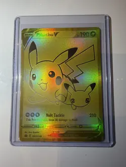 Pokemon TCG UPC Pikachu V SWSH145 Celebrations Black Star Promo Mint Condition - Image 1