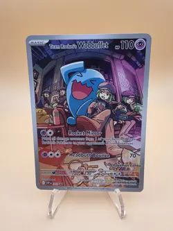 Team Rocket's Wobbuffet SVP 203 Pokemon Center Stamped Promo Destined Rivals TCG - Image 2