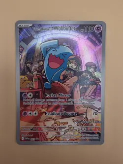 Team Rocket's Wobbuffet SVP 203 Pokemon Center Stamped Promo Destined Rivals TCG - Image 4