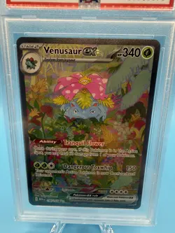 PSA 9 2023 POKEMON MEW EN VENUSAUR ex SPECIAL ILLUSTRATION RARE 198/165 - Image 2