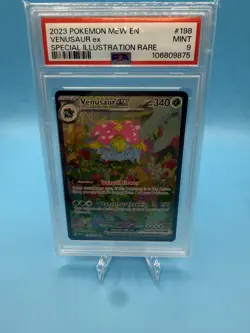 PSA 9 2023 POKEMON MEW EN VENUSAUR ex SPECIAL ILLUSTRATION RARE 198/165 - Image 5