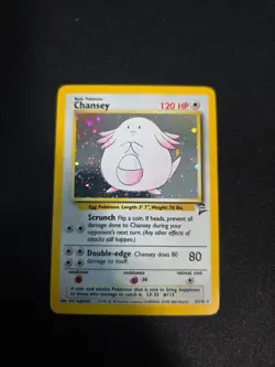 Base Set 2 Pokemon Chansey • Holo #3/130 • Lightly Played - Image 1