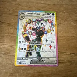 Umbreon 176 & Espeon 175 Pokemon Prismatic Evolutions Figure Collection Promo NM - Image 2