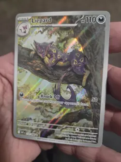 Pokemon TCG Scarlet Violet Liepard 137/086 White Flare Holo Illustration Rare - Image 1