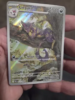 Pokemon TCG Scarlet Violet Liepard 137/086 White Flare Holo Illustration Rare - Image 2