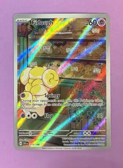 Pokemon Fidough Illustration Rare 213/198 SV01: Scarlet & Violet Base Set Holo - Image 3