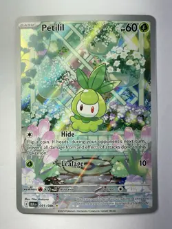 Pokemon: Petilil Illustration Rare IR Full Art Holo 091/086 (Near Mint) - Image 1