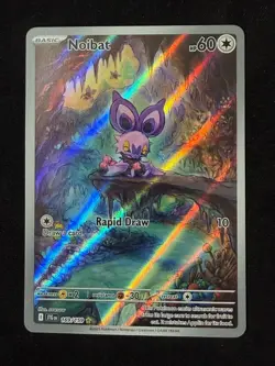 Pokemon TCG Noibat 169/159 Journey Together JTG Illustration Rare Full Art - Image 1