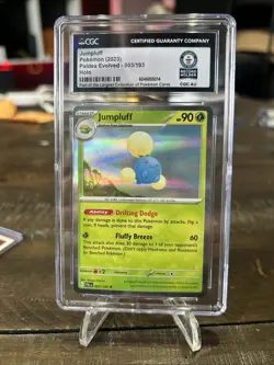 CGC Guinness World Record Jumpluff Pokemon (2023) Paldea Evolved - 003/193 Holo - Image 1