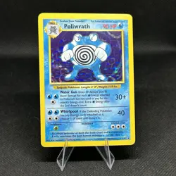 Pokemon TCG Poliwrath Base Set 13/102 Holo 1999-2000 Wizards Base Set Copyright - Image 1