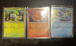 Pokemon TCG - 151 Poster Collection Promos - Charmander + Bulbasaur + Squirtle - Image 1