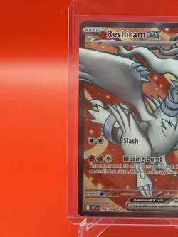 Pokemon Reshiram EX #158 Full Art Scarlet & Violet White Flare Mint/Near Mint - Image 3