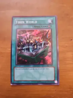 Yu-Gi-Oh TCG Magic Ruler #MRL-076 Toon World Super Rare MP - Image 1