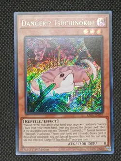 Secret Rare Danger!U TsuchinokoU RA04-EN027 NM 1st Edition Yugioh Stampede - Image 1