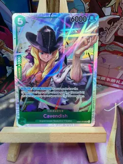 Cavendish (Zoro Deck) EB01-012 Super Rare Learn Together Deck Set One Piece NM - Image 1