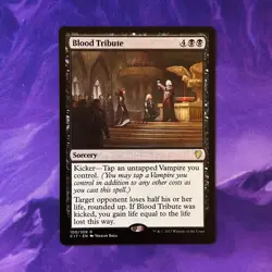 Blood Tribute 100 C17 Commander 2017 Edgar Markov Deck Card Sorcery MTG Magic - Image 1